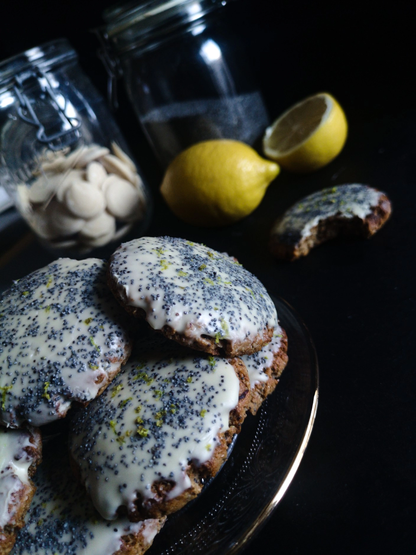Cookies vegan citron-pavot au chocolat blanc